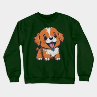 Cute Happy Puppies Crewneck Sweatshirt